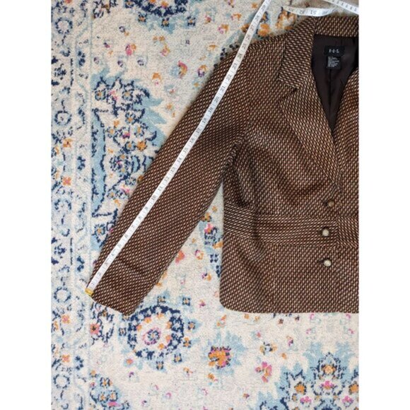 y2k Requirements Brown Starburst Blazer -‎ 14 - Picture 9 of 10